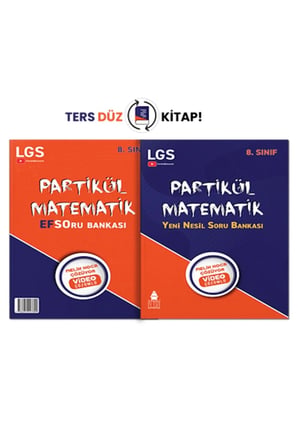 8. Sınıf Yeni Nesil Efso Matematik Soru Bankası (2 Kitap Bir Arada) - Partikül Matematik