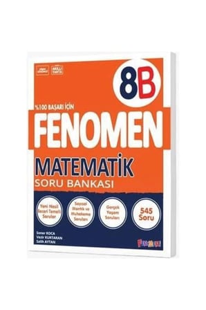 8.Sınıf Fenomen Matematik Fasikülü + Fenomen A Matematik Soru Bankası  +  Matematik B Soru Bankası