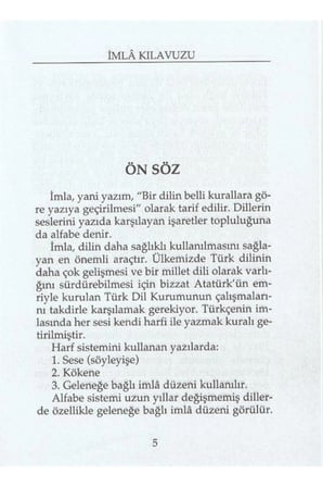 Yazım (İmla) Kılavuzu (TDK Uyumlu)