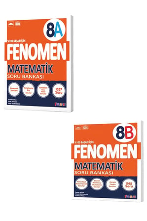 8. Sınıf Fenomen Matematik A B Tüm Dersler Soru Bankası Set