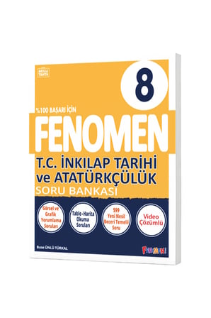 8. Sınıf T.C. İnkılap Tarihi ve Atatürkçülük Fenomen Soru Bankası