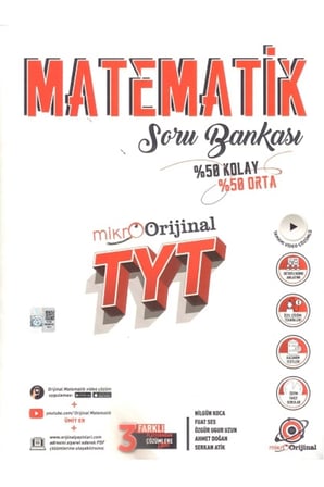 Orijinal Yayınları Tyt Matematik Mikro Soru Bankası