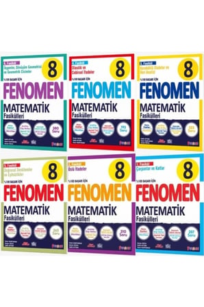 Fenomen Yayınları 8. Sınıf Fasikül Set Matematik 2025 Güncel Baskı