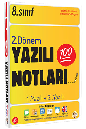 8. Sınıf 2. Dönem Yazılı Notları / Kolektif / Tonguç Akademi / 9786254222146