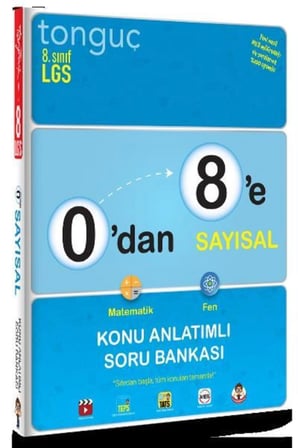 8. Sınıf Lgs 0 Dan 8 E Sayısal Konu Anlatımlı Soru Bankası Tonguç