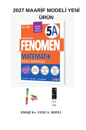 Fenomen 5. Sınıf Matematik (Fasikül Set + A+B Bağlam Temelli Sb) 3 Lü Set(Planlama K+Emoji K+Uzay A)2027