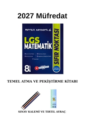 ile 8. Sınıf LGS Matematik Sıfır Noktası (Tırtıl A+ Sınav Kalemi )2027 Yeni Ürün