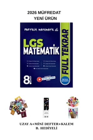 ile 8. Sınıf LGS Matematik Full Tekrar (UzayA+Mini D+Kalem B)2026