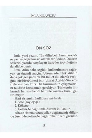 Yazım (İmla) Kılavuzu (TDK Uyumlu)