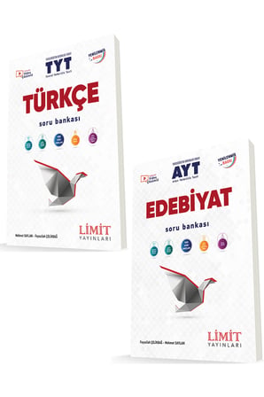 LİMİT LİMİT TYT TÜRKÇE ve AYT EDEBİYAT SORU BANKASI (2 Kitap)