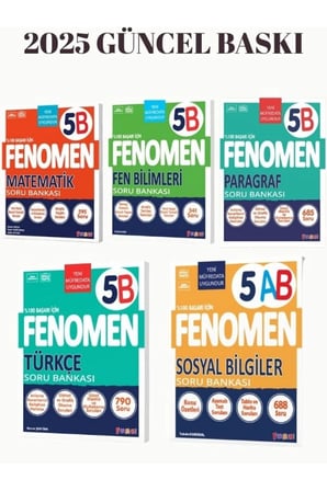 Fenomen yayınları 5.sınıf B SERİSİ