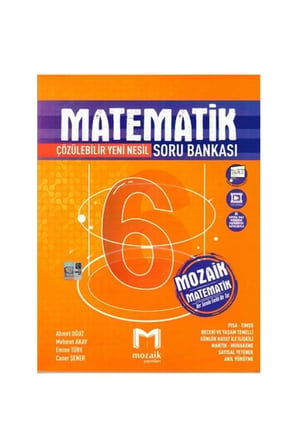 Mozaik 6. Sınıf Matematik Soru Bankası Ayraç Hediye 2025-26 GÜNCEL MÜFREDAT!!