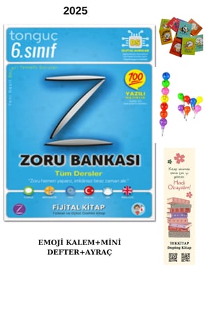 Tonguç 6. Sınıf Zoru Bankası Tüm Dersler (EMOJİ + MİNİ DEFTER+AYRAÇ)