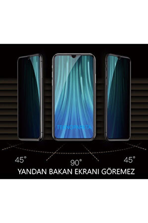 Infinix Hot 20i Mat Hayalet Privacy Tam Kaplayan Kırılmaz Cam Seramik Ekran Koruyucu