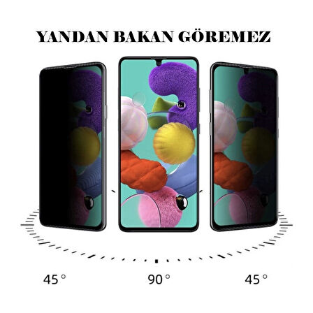 Samsung A73 Mat Hayalet Privacy Tam Kaplayan Kırılmaz Cam Seramik Nano Ekran Koruyucu