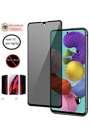 Xiaomi Poco X5 Pro 5g Hayalet Ekran Koruyucu Privacy Tam Kaplayan Kırılmaz Cam