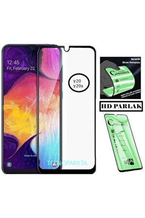 Vivo Y20s Ekran Koruyucu Seramik Nano Cam Esnek Tam Kaplayan Kırılmaz Cam Ekran