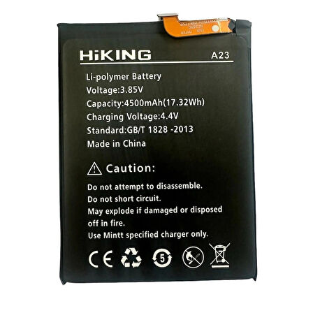 Hiking A23 İle Uyumlu İthal Pil Batarya