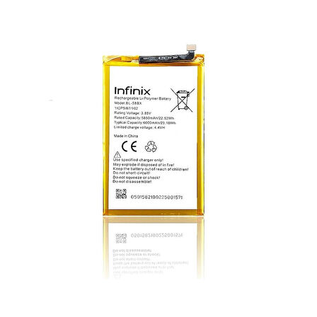 infinix Hot 30 Play İle Uyumlu İthal Pil Batarya