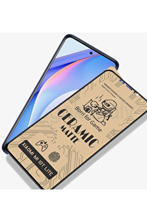 Xiaomi Mi 10t Lite Uyumlu Mat Seramik Nano Cam Tam Kaplayan Full Ekran Koruyucu