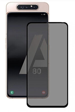 Huawei P40 Lite Hayalet Privacy Gizlilik Filitreli Kavisli Tam Kaplayan Ekran Koruyucu