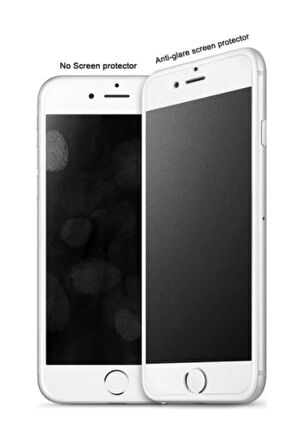 Iphone 7 Plus Mat Seramik Nano Tam Kaplayan Full Ekran Koruyucu Beyaz