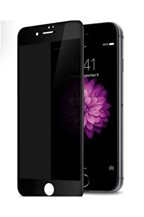 Iphone 8 Plus Siyah Privacy Kavisli Hayalet Gizlilik Filitreli Full Ekran Koruyucu
