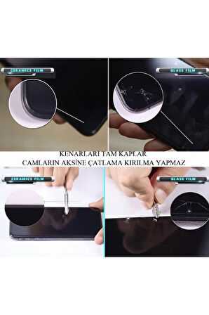 Huawei P20 Lite Uyumlu Seramik Nano Esnek Tam Full Kaplayan Kırılmaz Cam Ekran Koruyucu