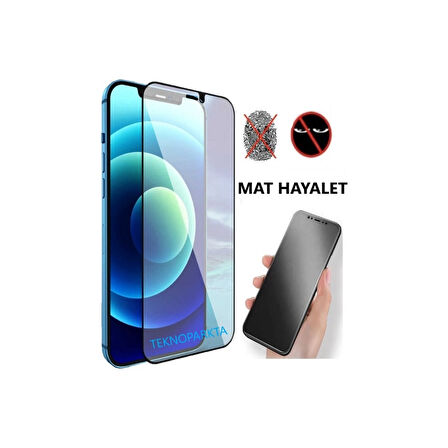 Iphone 14 Pro Max Mat Hayalet Gizli Privacy Tam Kaplayan Kırılmaz Cam Seramik Nano Ekran Koruyucu
