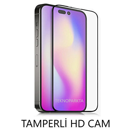 Iphone 14 Ekran Koruyucu Tam Kapatan Tamperli Cam Kırılmaz Cam Full Hd Glass
