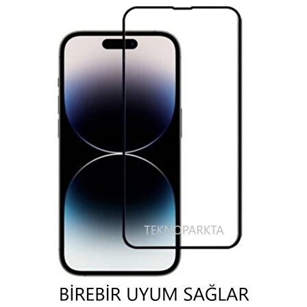 Iphone 14 Pro Max Ekran Koruyucu Tam Kapatan Tamperli Cam Kırılmaz Cam Full Hd Glass