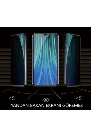 Oppo A17 A17s Hayalet Ekran Koruyucu Privacy Gizlilik Filitreli Tam Kaplayan Kırılmaz Cam