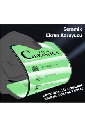 Infinix Hot 10i Ekran Koruyucu Seramik Nano Cam Esnek Tam Kaplayan Kırılmaz Ekran