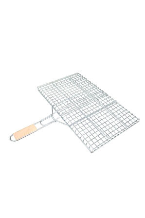  1.Kalite 40x30 Cm Kalın Paslanmaz Tel Izgara Et Izgarası Mangal Teli
