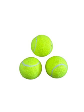 3'lü Tenis Topu Paketli Antrenman Topu Kaliteli Tenis Topu 