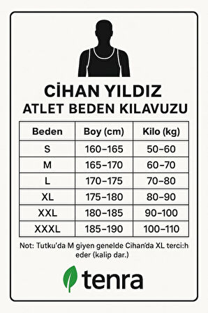 Beyaz Askılı Erkek Atlet 3 Adet %100 Pamuk