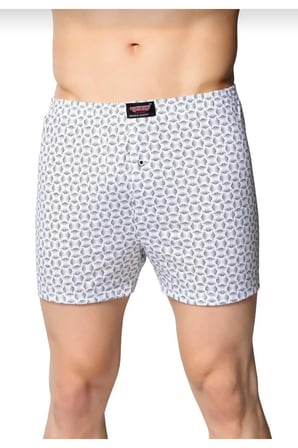 Desenli Erkek Boxer 3 Adet Karışık Renk %100 Pamuk