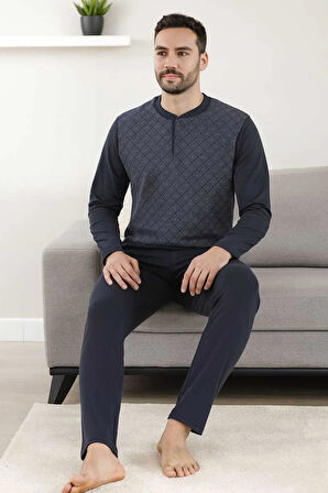 Erkek Pijama Takımı %100 Pamuk
