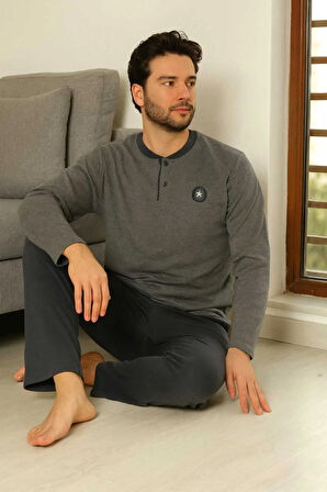 Erkek Pijama Takımı %100 Pamuk