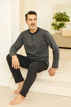 Erkek Pijama Takımı %100 Pamuk