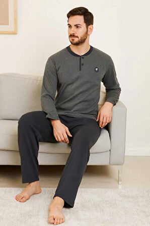 Erkek Pijama Takımı %100 Pamuk