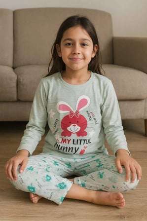 Çocuk Pijama Takımı %100 Pamuk