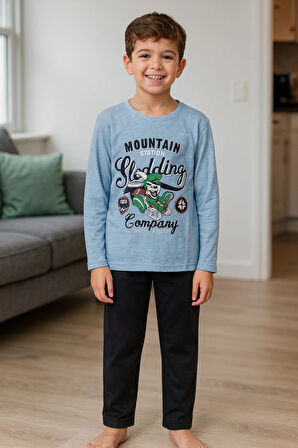 Erkek Çocuk Pijama Takımı %100 Pamuk