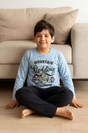 Erkek Çocuk Pijama Takımı %100 Pamuk