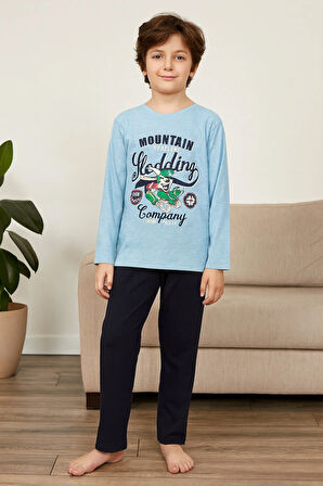 Erkek Çocuk Pijama Takımı %100 Pamuk