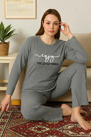 Kadın Pijama Takımı %100 Pamuk