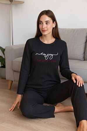 Kadın Pijama Takımı %100 Pamuk