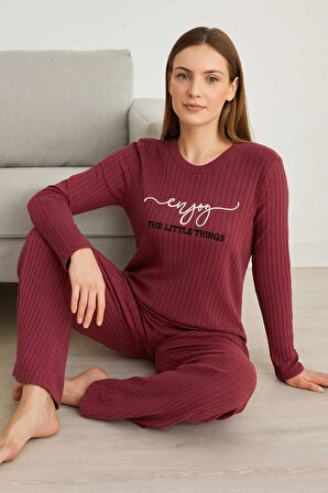 Kadın Pijama Takımı %100 Pamuk