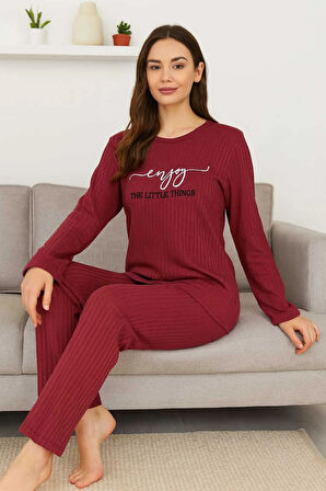 Kadın Pijama Takımı %100 Pamuk