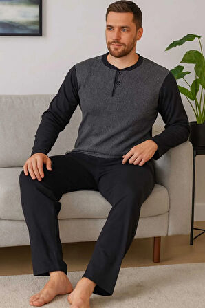 Erkek Pijama Takımı %100 Pamuk